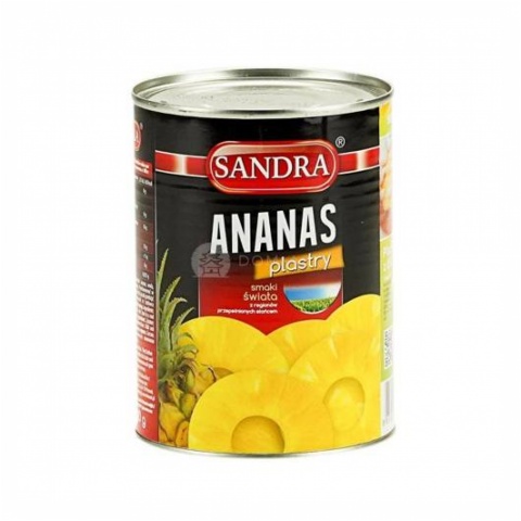 Ananas plastry 565g Sandra 
