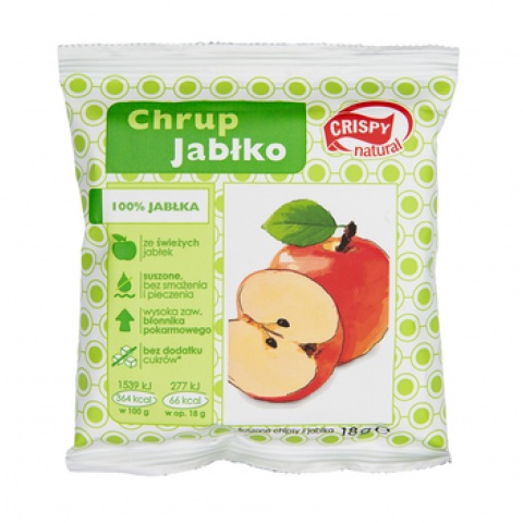 Chipsy z jabłka 18g Cripsy Natural 