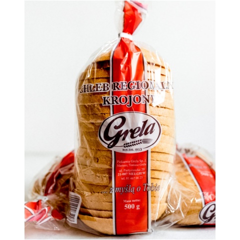 Chleb regionalny krojony pszenno żytni 500g Grela 