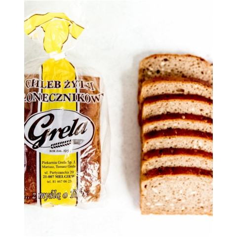 Chleb żytni słonecznikowy krojony 400g Grela 