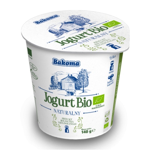Jogurt naturalny Bio 140g Bakoma 