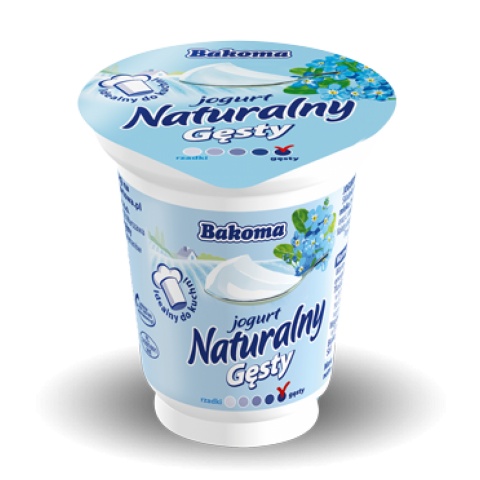 Jogurt naturalny gęsty 150g Bakoma 