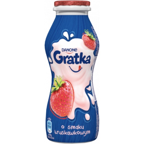 Jogurt pitny Gratka truskawka 170ml Danone 