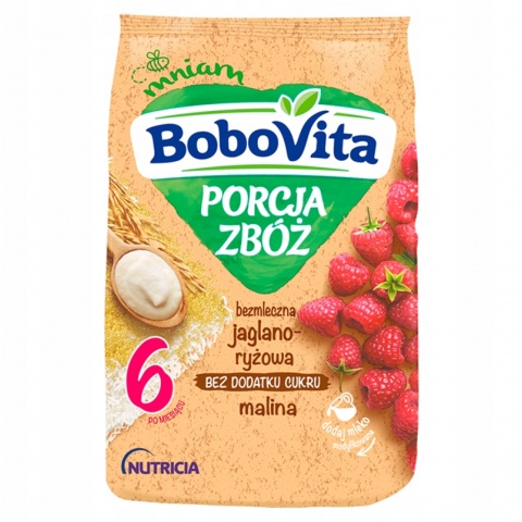 Kaszka Bobovita bezml jag-ryż malina 170g Nutricia 